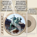 Copenhagen :: Wooden Souvenirs Magnets 53 mm